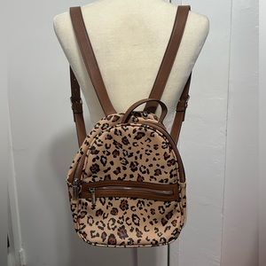 Cheetah print backpack